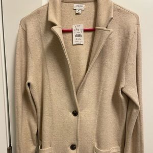 J.crew factory sweater blazer NWT